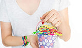 UpBrands 120 Students Incentives Friendship Zipper Bracelets 7.5”, Easter Favors