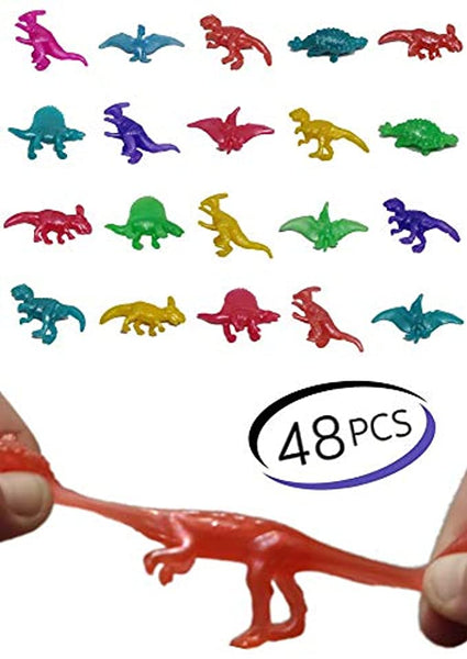 UpBrands 48 Pack Stretchy Dinosaurs Toys