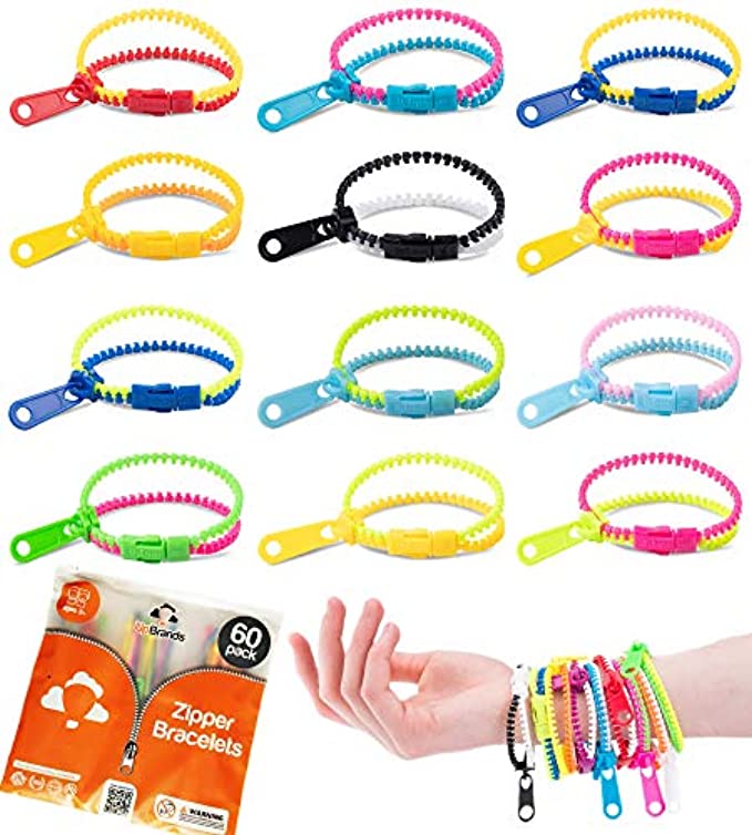 72 PCS Child Friendship Bracelets Mass Zip Bracelet