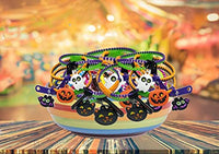 UpBrands Halloween Party Favor for Kids Zipper Bracelets 48 Pack Bulk Set