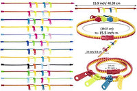 UpBrands 12 Pack Fidget Toys Double Tour Zipper Bracelets - Bi-color