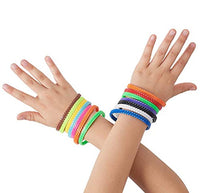Yeefunjoy Lot de 20 Bracelets à Fermeture éclair pour Enfants, Bracelets  Zip, Bijoux Tendance, Jouets Sensoriels Bracelets d'amitié pour Enfants
