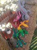 UpBrands 24 Painted Stretchy Lizards Toys 3 Inches Bulk Set, 4 Models