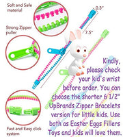 UpBrands 120 Students Incentives Friendship Zipper Bracelets 7.5”, Easter Favors