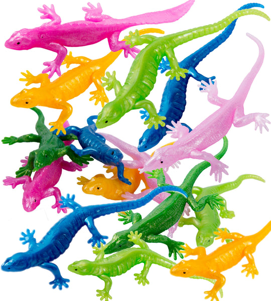 UpBrands 48 Pack Rubber Lizards Toys Bulk Set